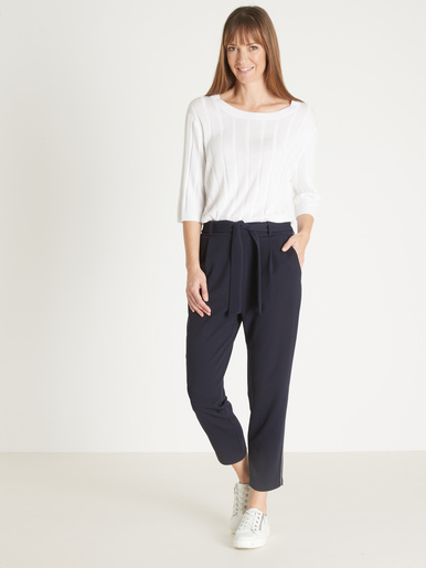 Pantalon raccourci élastiqué