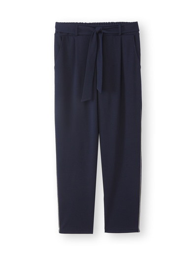 Pantalon raccourci élastiqué