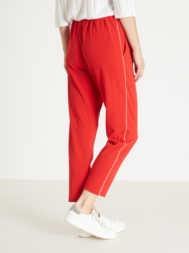 Pantalon raccourci élastiqué