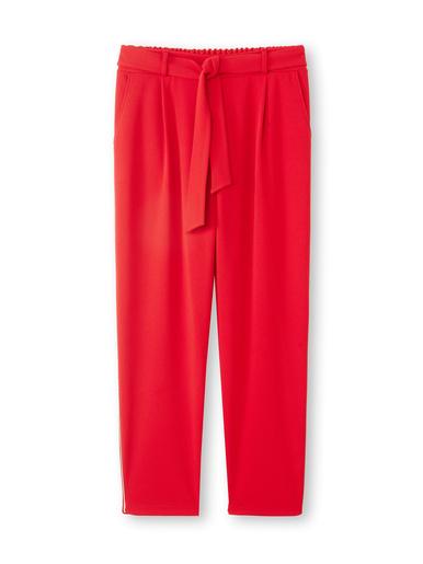 Pantalon raccourci élastiqué