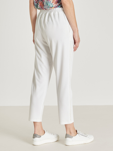 Pantalon raccourci élastiqué