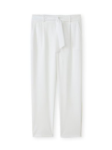 Pantalon raccourci élastiqué