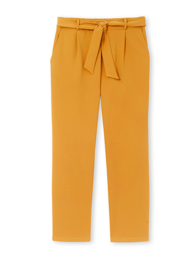 Pantalon raccourci élastiqué