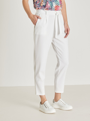 Pantalon raccourci élastiqué