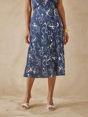 Jupe élastiquée plissé permanent