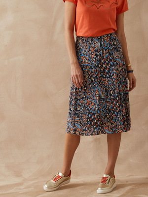 Jupe élastiquée plissé permanent