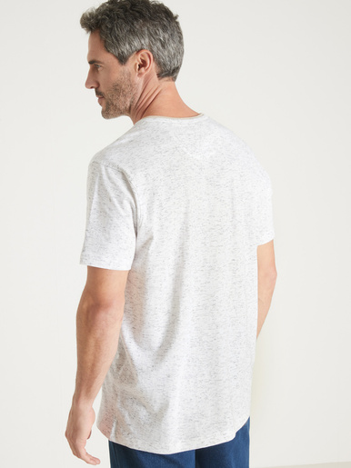 Tee-shirt chiné motif nautique