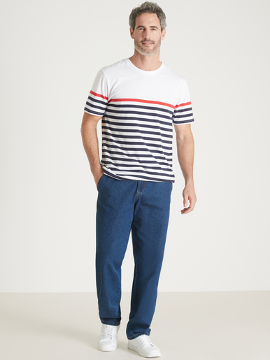 Tee-shirt marinière manches courtes