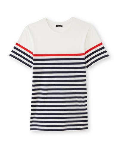 Tee-shirt marinière manches courtes