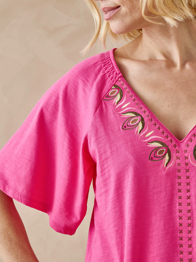 Tee-shirt manches courtes papillon