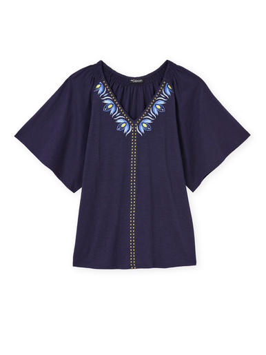 Tee-shirt manches courtes papillon