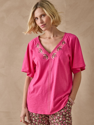 Tee-shirt manches courtes papillon