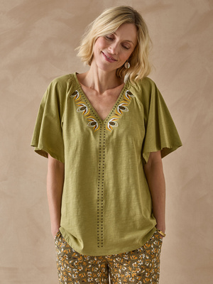 Tee-shirt manches courtes papillon