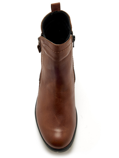 Boots dessus cuir