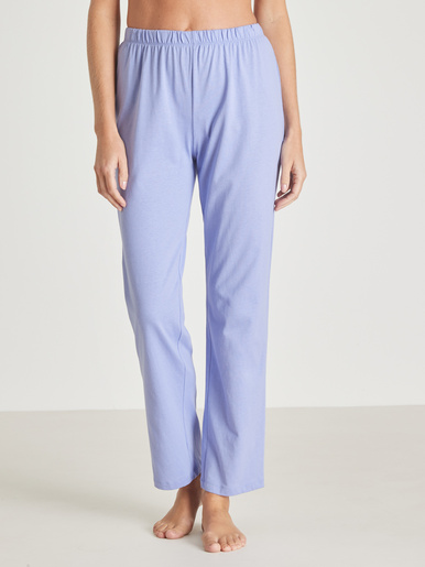 Pantalon de pyjama en maille pur coton - Daxon - Parme uni