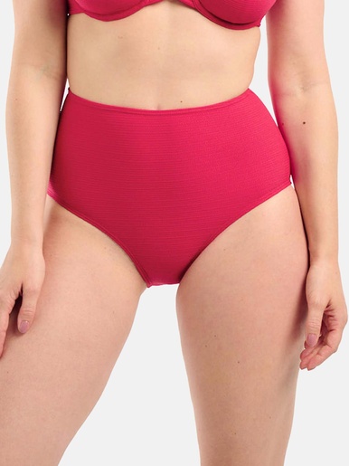 Slip de bain Glamourous textured - Sans Complexe - Cerise
