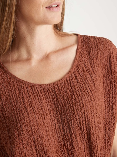 Blouse en seersucker