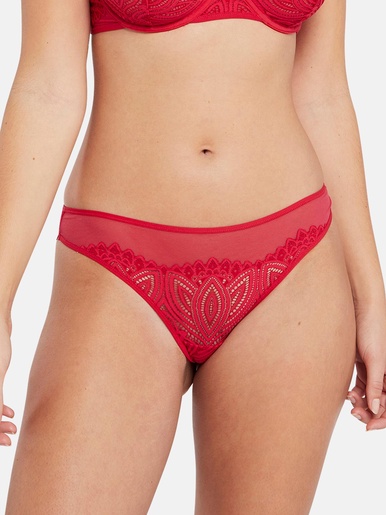 Culotte Lisa - Sans Complexe - Rouge pourpre