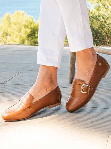 Mocassins tout cuir - Pédiconfort - Marron