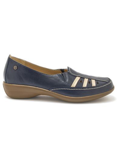 Mocassins à perforations fantaisie