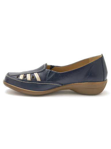 Mocassins à perforations fantaisie