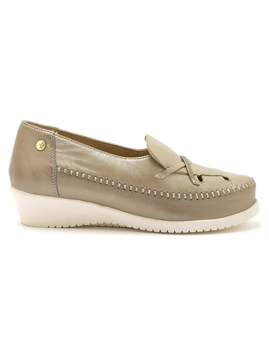 Mocassins bicolores ajourés