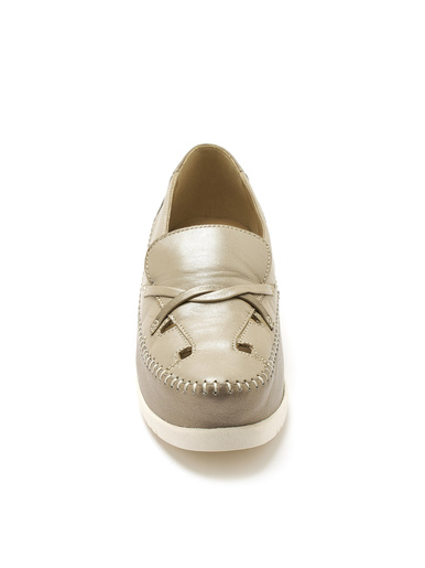 Mocassins bicolores ajourés