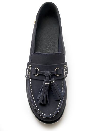 Mocassins à pompons