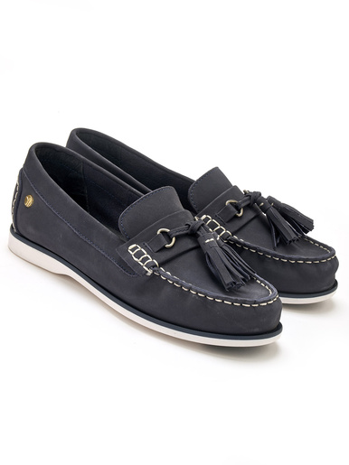 Mocassins à pompons