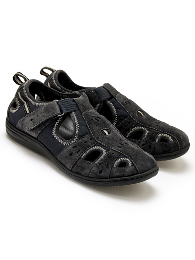 Babies à scratch cuir et textile