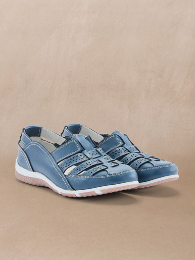 Mocassins ajourés élastiqués