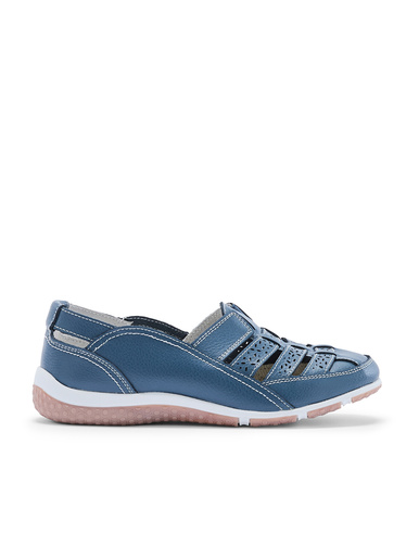 Mocassins ajourés élastiqués