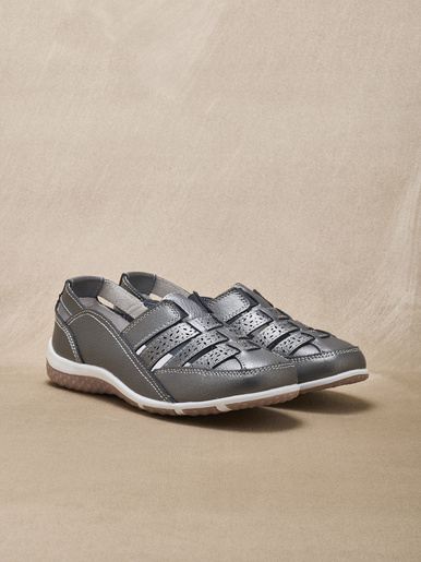 Mocassins ajourés élastiqués