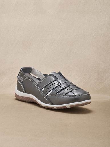 Mocassins ajourés élastiqués