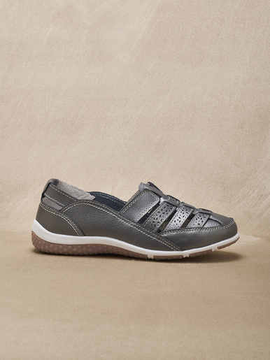 Mocassins ajourés élastiqués