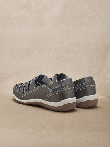 Mocassins ajourés élastiqués
