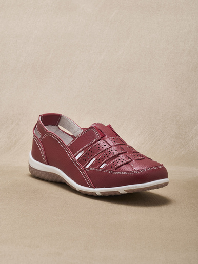 Mocassins ajourés élastiqués