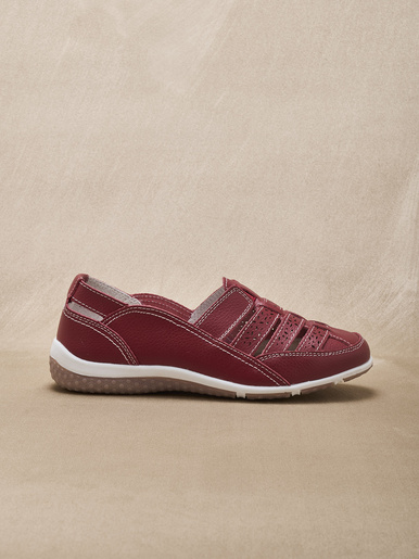 Mocassins ajourés élastiqués