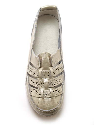 Mocassins ajourés élastiqués