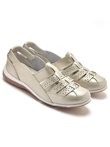 Mocassins ajourés élastiqués