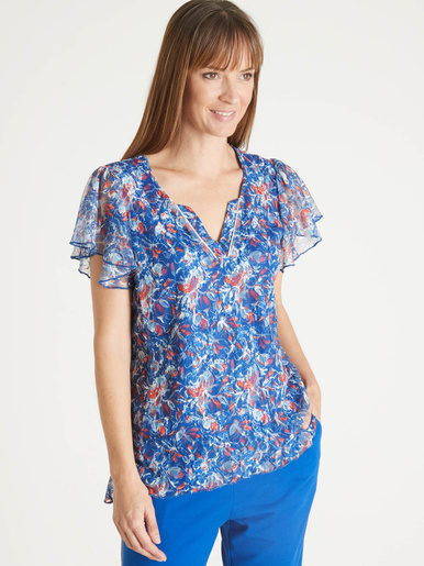 Tee-shirt en maille dentelle