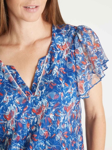 Tee-shirt en maille dentelle