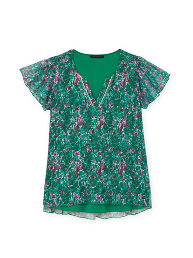 Tee-shirt en maille dentelle