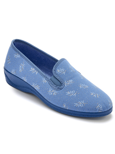 Pantoufles sans-gêne intérieur éponge - Pédiconfort - Bleu