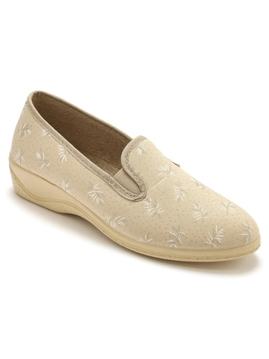 Pantoufles sans-gêne intérieur éponge - Pédiconfort - Beige