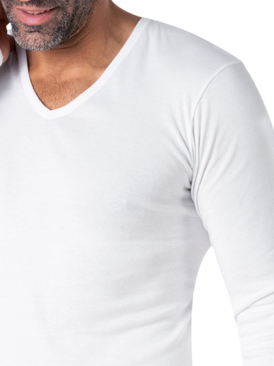 Tee-shirt col V en coton