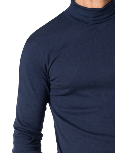 Tee-shirt col roulé pur coton