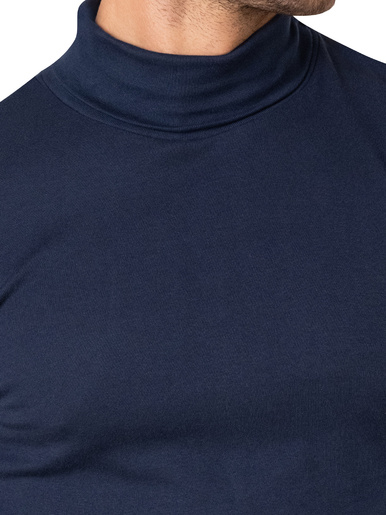 Tee-shirt col roulé pur coton