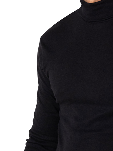 Tee-shirt col roulé pur coton