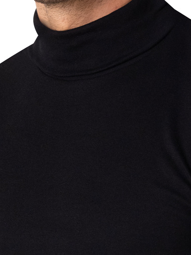 Tee-shirt col roulé pur coton